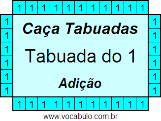 Caça Tabuada de Adição do 1