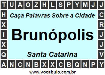 Caça Palavras Sobre a Cidade Catarinense Brunópolis