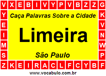 Caça Palavras Sobre a Cidade Paulista Limeira