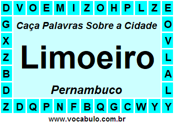 Caça Palavras Sobre a Cidade Limoeiro do Estado Pernambuco