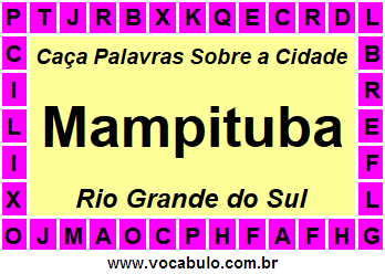 Caça Palavras Sobre a Cidade Gaúcha Mampituba