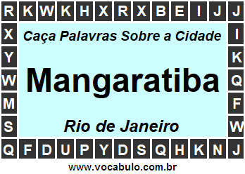 Caça Palavras Sobre a Cidade Fluminense Mangaratiba