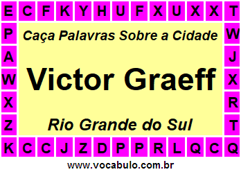 Caça Palavras Sobre a Cidade Gaúcha Victor Graeff