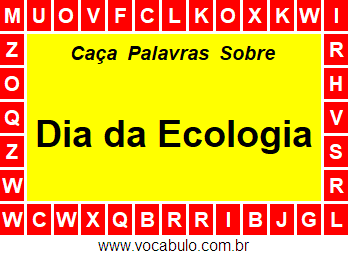 Caça Palavras Dia da Ecologia