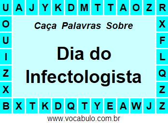 Caça Palavras Sobre o Dia do Infectologista