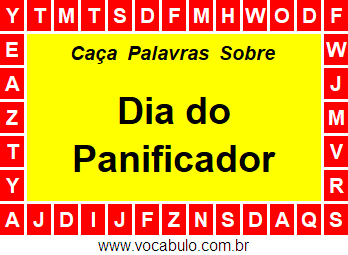 Caça Palavras Dia do Panificador