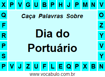 Caça Palavras Dia do Portuário