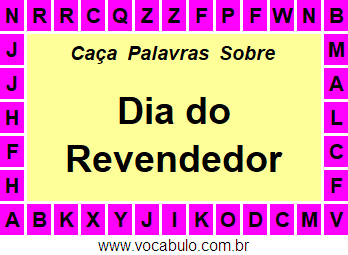 Caça Palavras Dia do Revendedor