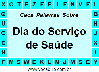 Caça Palavras Dia do Serviço de Saúde