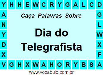 Caça Palavras Dia do Telegrafista