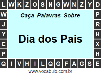 Caça Palavras Dia dos Pais