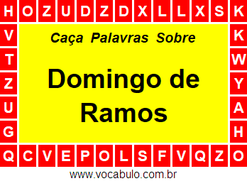 Caça Palavras Domingo de Ramos