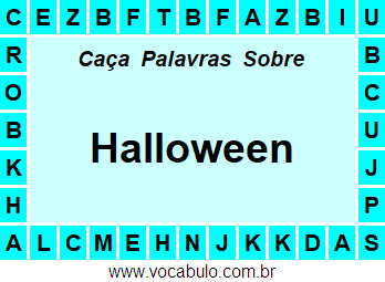 Caça Palavras Halloween