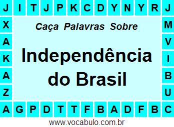 Caça Palavras Independência do Brasil