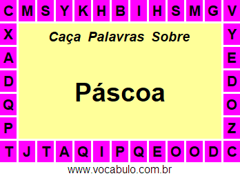 Caça Palavras Páscoa